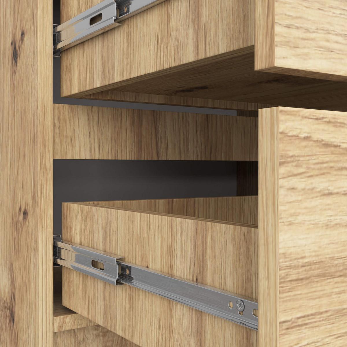 KOMMODE Eiche Artisan 99/60/40 - Eiche Artisan, Holzwerkstoff (60/99/40cm) - RAUMHIRSCH FURNITURE