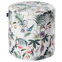 POUF Samtstoff Bunt Lovett - Multicolor, Textil (47/48/47cm) - Beliani
