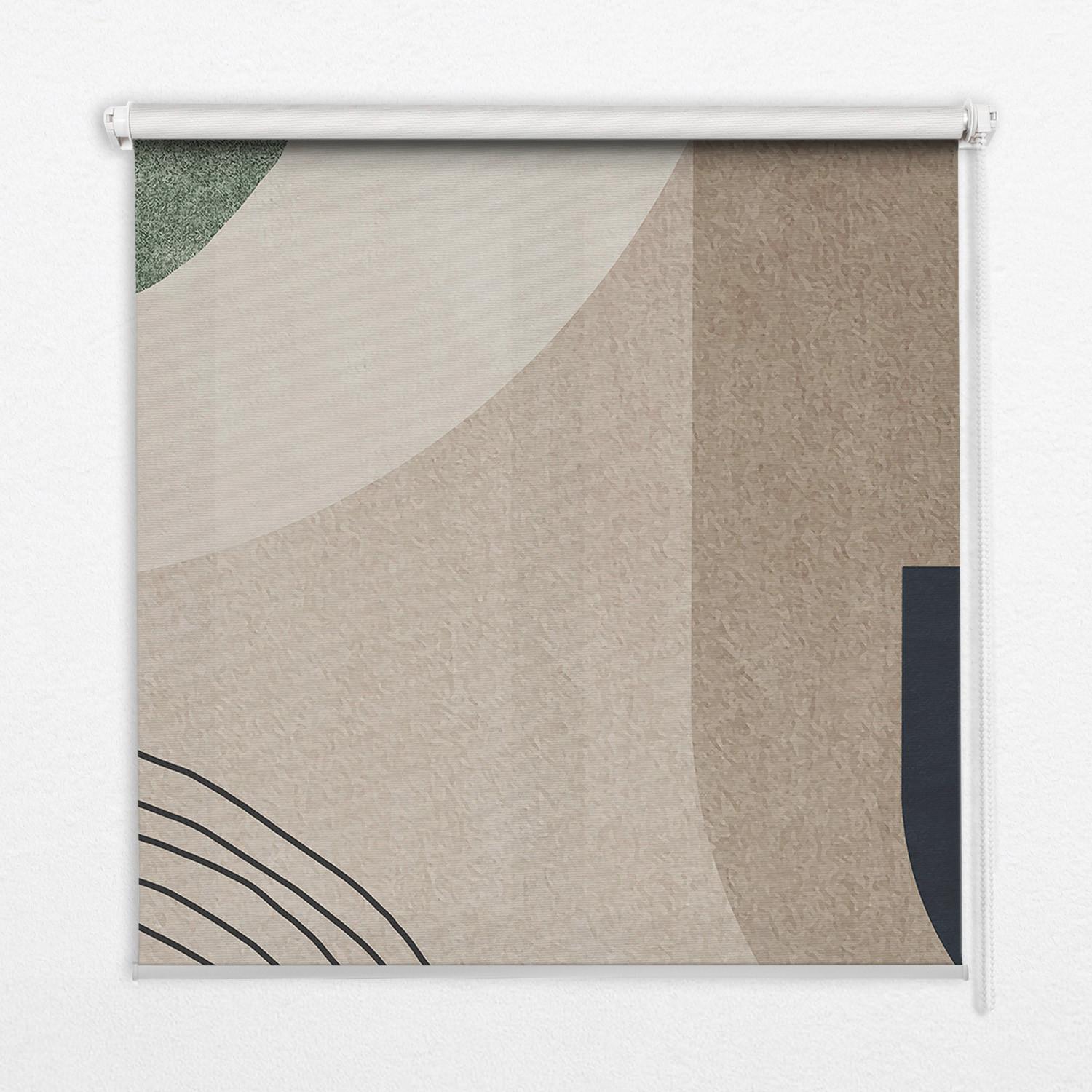 INNENROLLO - Fensterrollo - Rollo - 80x140 cm - Abstraktion - Weiß, Kunststoff (80/140/0.5cm) - TULUP