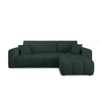 ECKSOFA Dagny Mit Schlaffunktion - Grün, Holzwerkstoff/Textil (248/146cm) - Fun Möbel