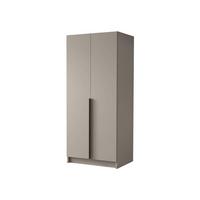 KLEIDERSCHRANK Bono I - Kaschmir/Schwarz, Holzwerkstoff/Metall (100/215/58cm) - MIRJAN24