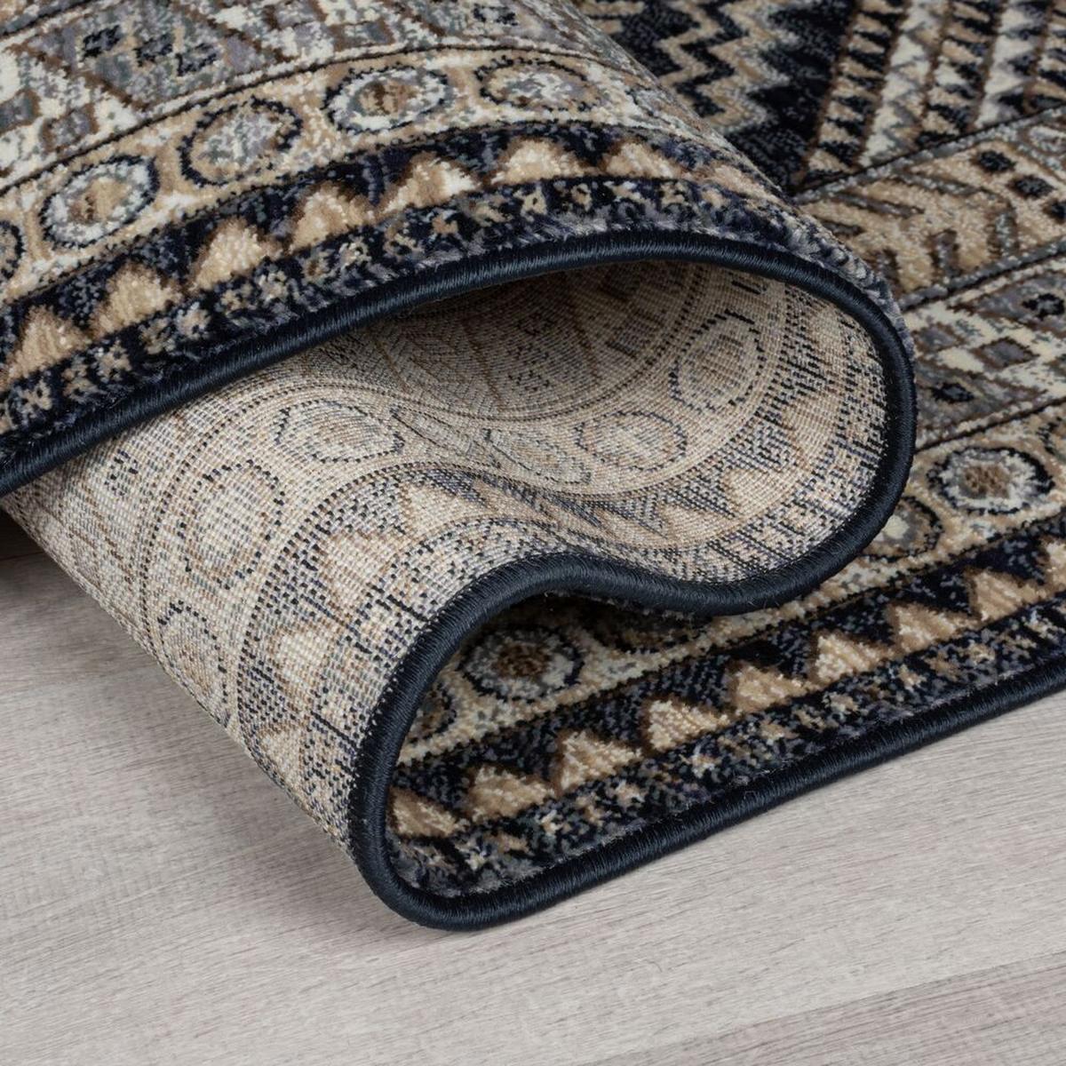 TEPPICH mit Fransen KELVIN, geometrisch, Blau, 80 x 154 cm - Blau, Textil (80/154cm) - KADIMA DESIGN