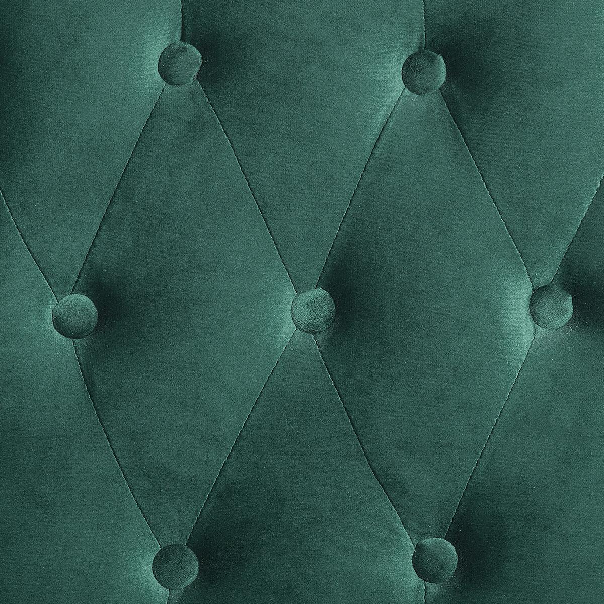 SESSEL Samtstoff dunkelgrün Alta - Schwarz/Grün, Textil (72/102/85cm) - Beliani