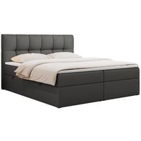 BOXBETT RICO 200/200 Dunkelgru Kunstleder - H3 - Dunkelgrau, Holz/Textil (200/200cm) - MKS