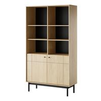BÜCHERREGAL Japandies Eichenholzoptik 104 cm - Eichefarben, Holzwerkstoff (103.5/184.6/39cm) - Selsey