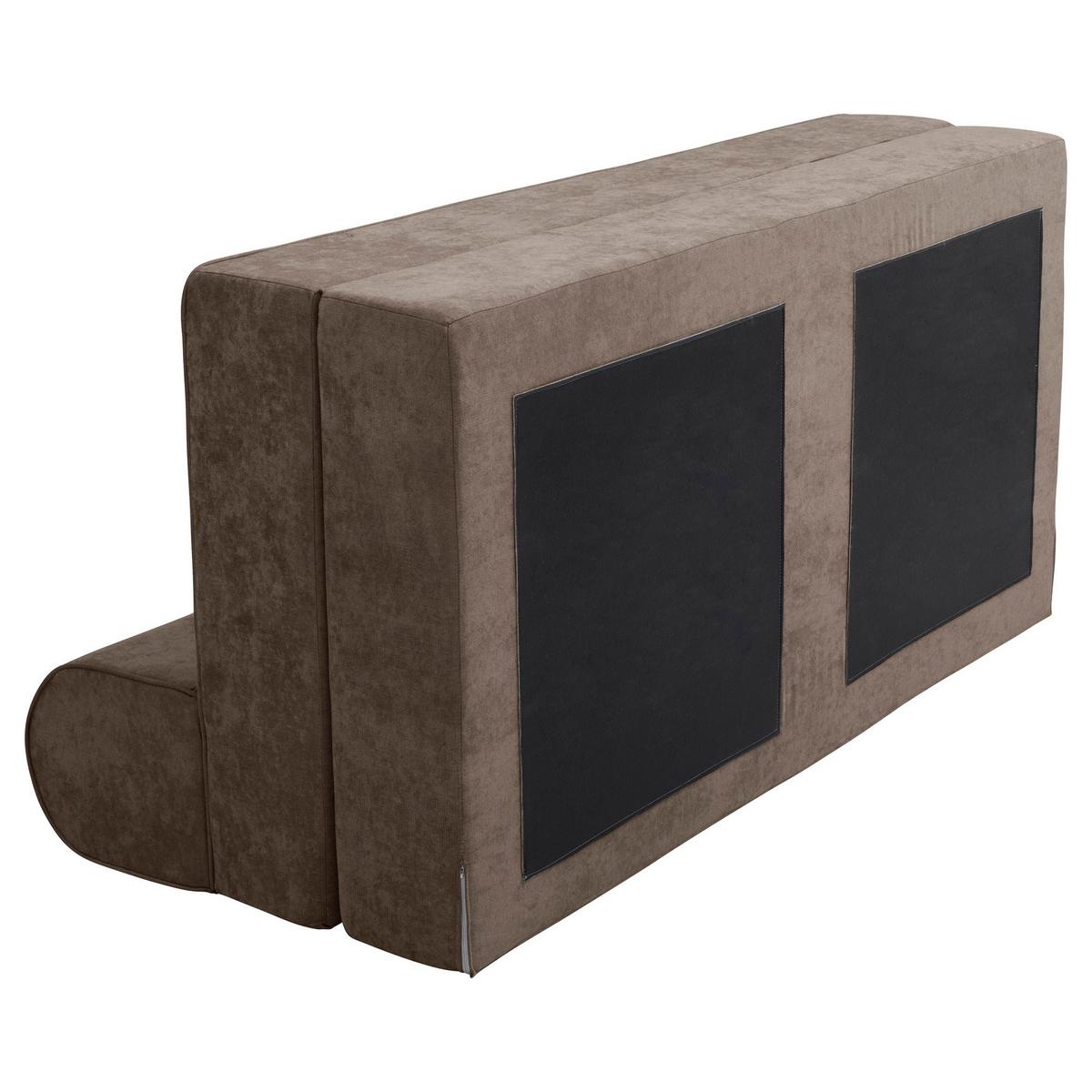 FALTSOFA Katusha Flachgewebe schoko - Mokka, Kunststoff (80/71/160cm) - 58aufmkessel