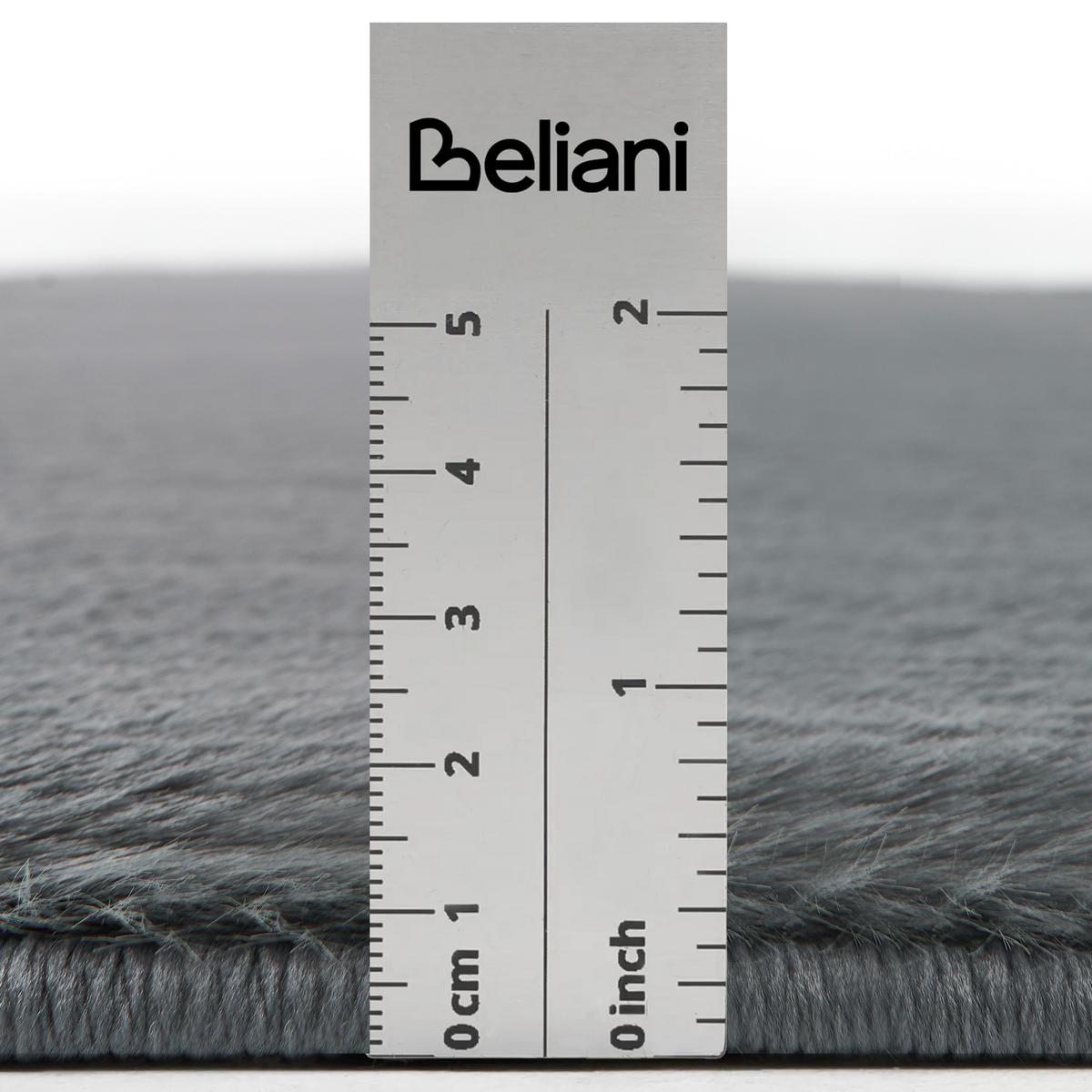 TEPPICH Dunkelgrau 80/300 cm Tangra - Dunkelgrau/Grau, Kunststoff (80/300cm) - Beliani