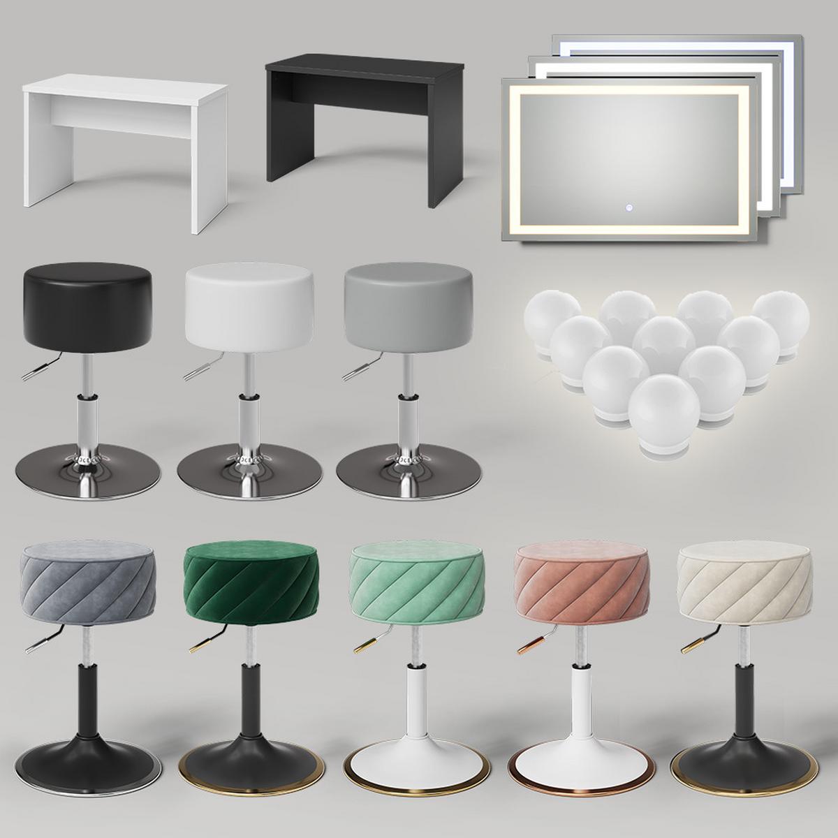 SCHMINKTISCH Imola Cashmere 120 cm - Kaschmir, Holzwerkstoff (120/75/55cm) - Livinity®
