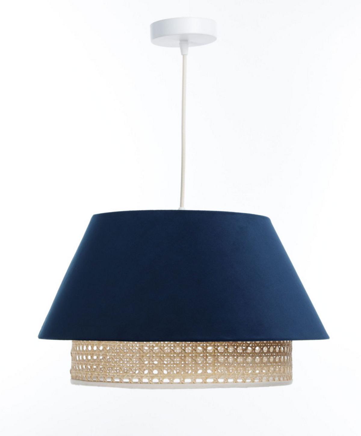 HÄNGELEUCHTE Blau 40/24 cm - Blau, Kunststoff (40/1.3/24cm) - ONZENO