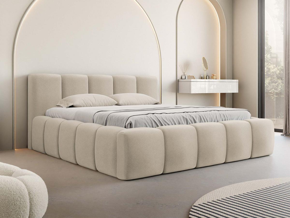 POLSTERBETT Kevson - Naturfarben, Holzwerkstoff/Textil (180/200cm) - MIRJAN24