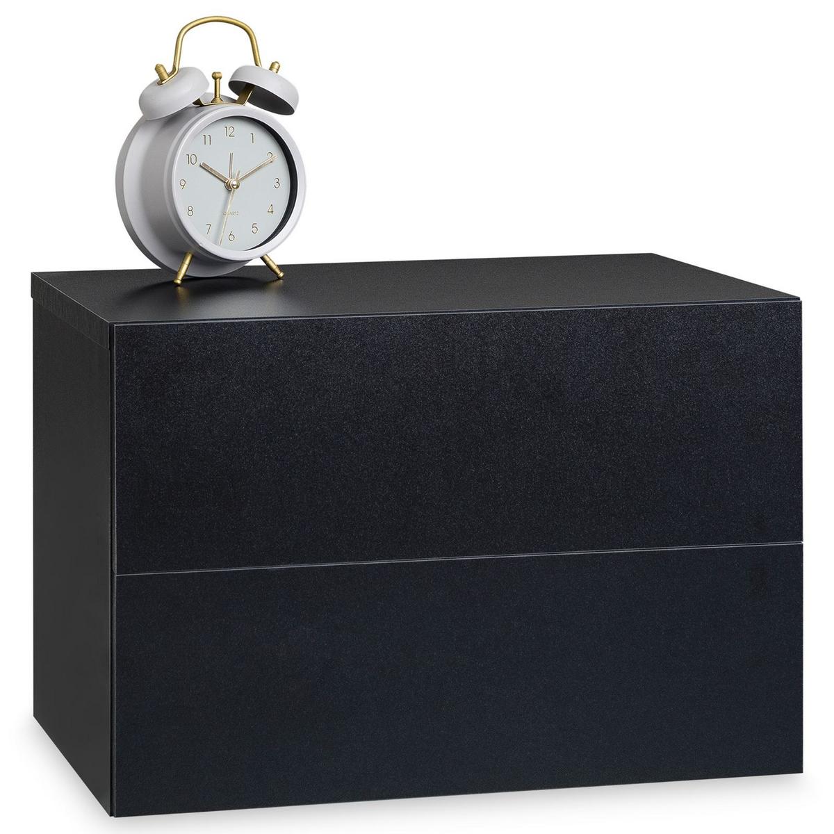 HÄNGENDER NACHTTISCH ANNI - Schwarz, Holzwerkstoff (42/29/30cm) - CARO-Möbel