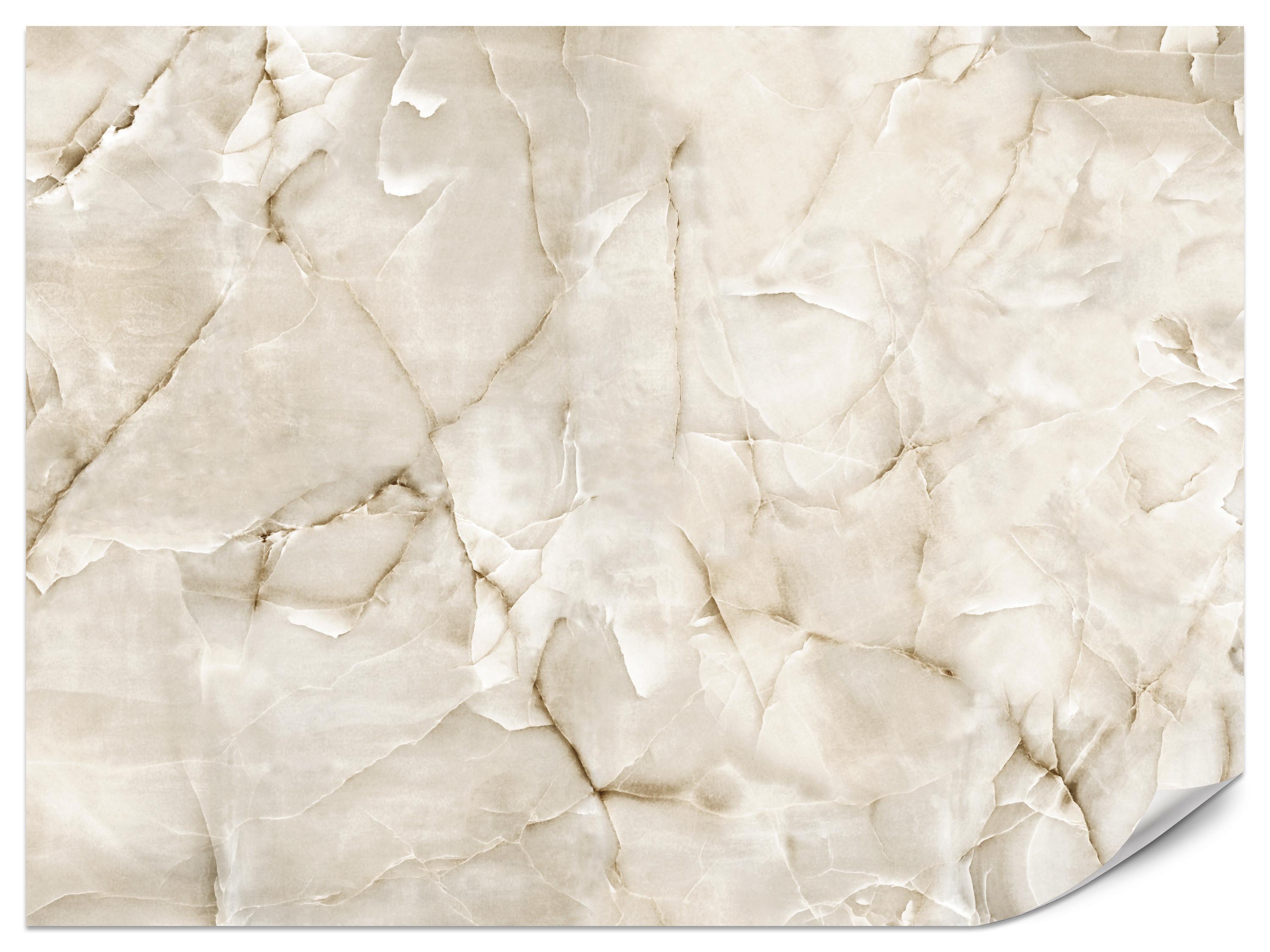 FOTOTAPETE für Wohnzimmer Beige Marmor Muster Stein 250x175 - Beige, Papier (250/175cm) - Muralo