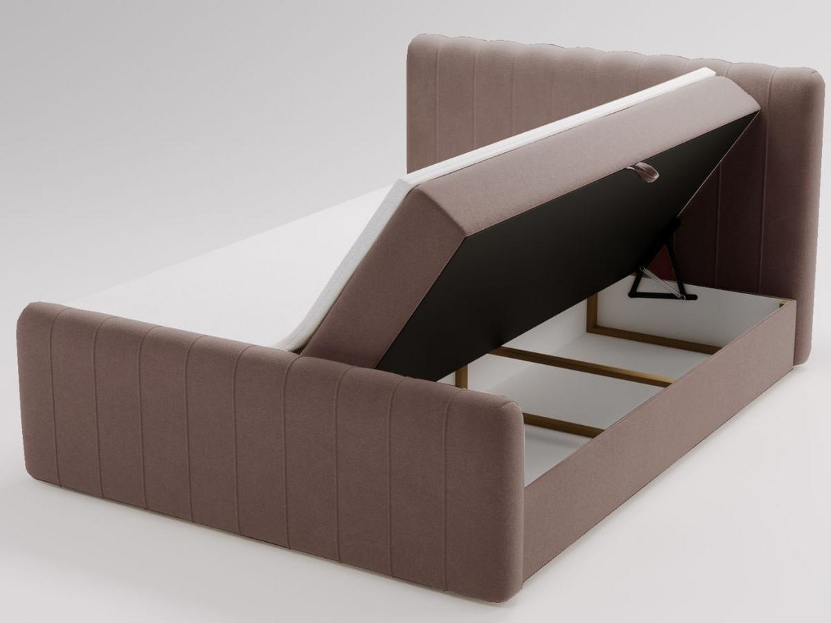 BOXBETT Osteno 140x200 Braun - Braun, Holz/Textil (140/200cm) - Graingold