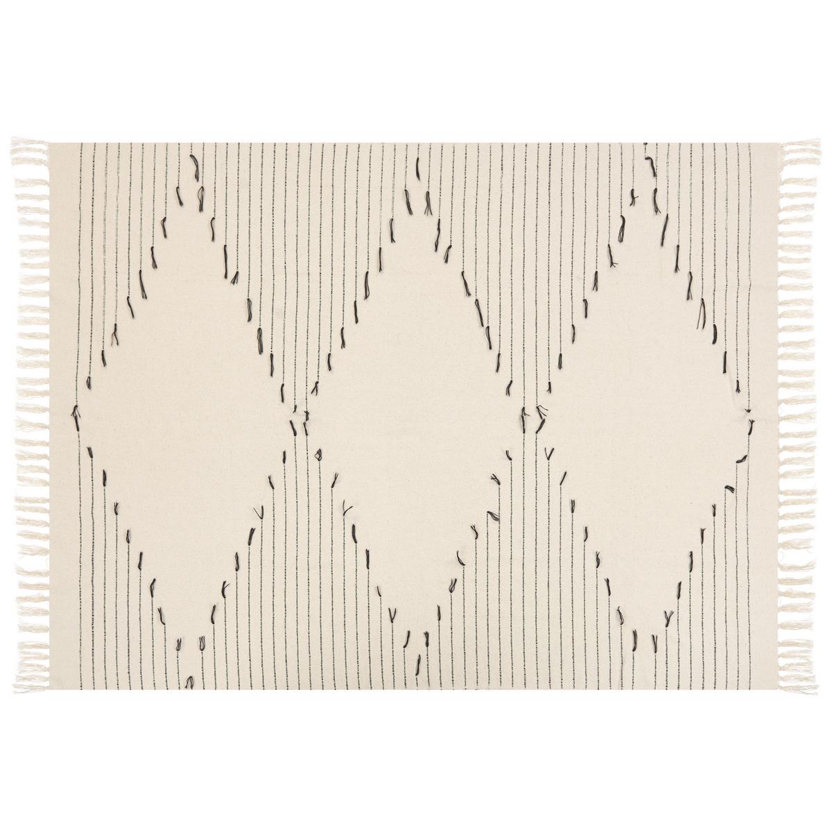 DECKE Helles Beige Uluyol 130/170 cm - Beige, Naturmaterialien/Textil (130/170cm) - Beliani