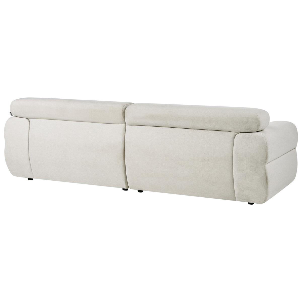 3-SITZER-SOFA Stoff Cremeweiß Hovden - Creme, Textil (210/69/95cm) - Beliani