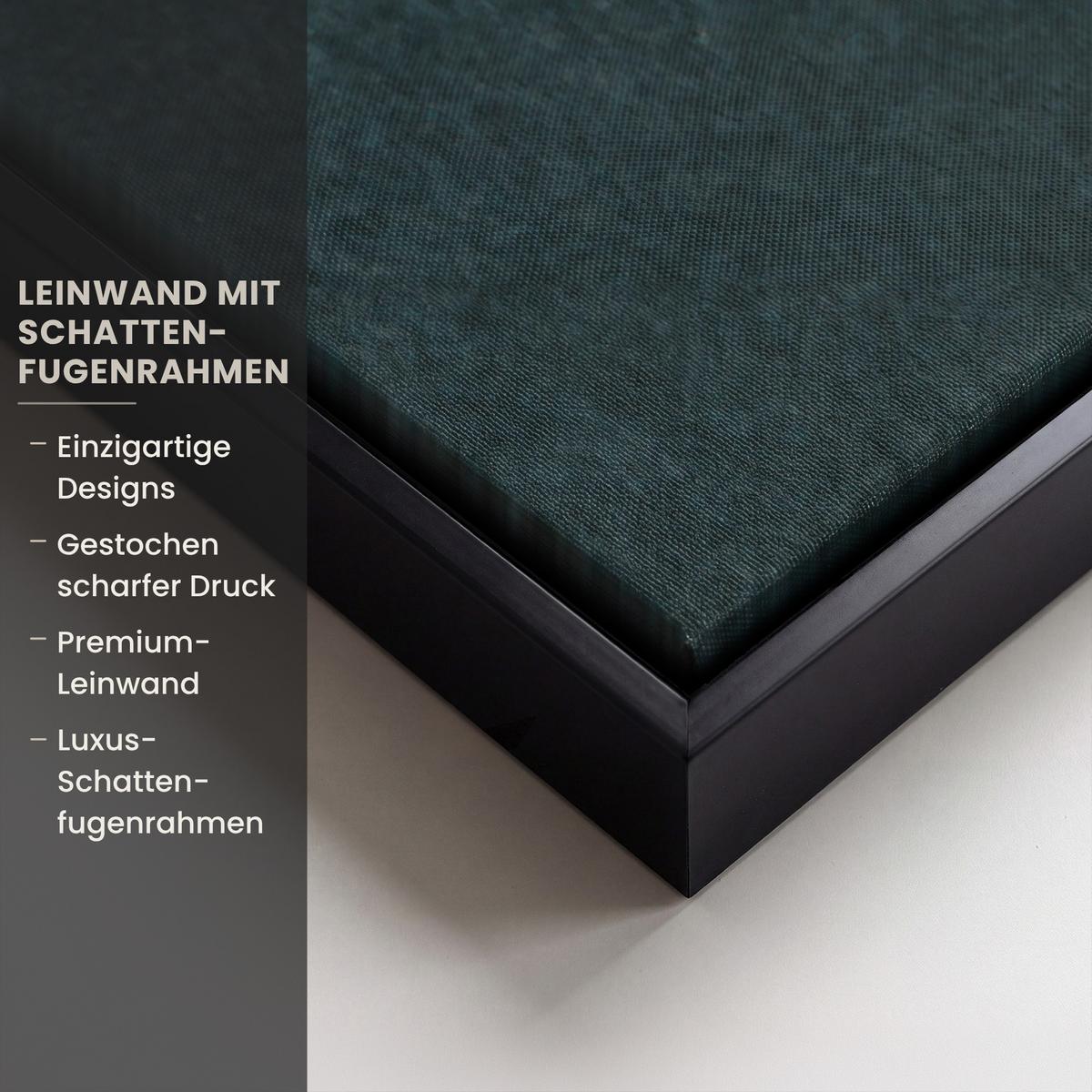 LEINWAND Bilder mit Rahmen - Kräuter - Gewürze - Löffel - 80x120 - Currygelb, Textil (80/120cm) - MuchoWow