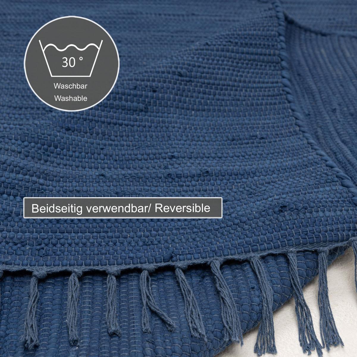 FLECKERLTEPPICH Chindi 40x60 cm - Blau, Textil (40/60cm) - Rug and Roll