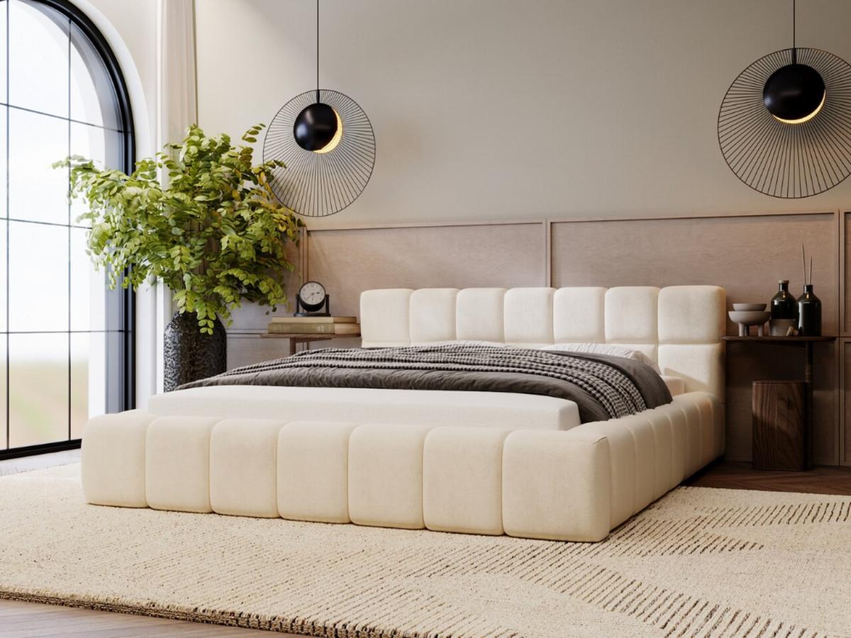POLSTERBETT Alicante 120x200 Beige - Beige, Textil (120/200cm) - Graingold