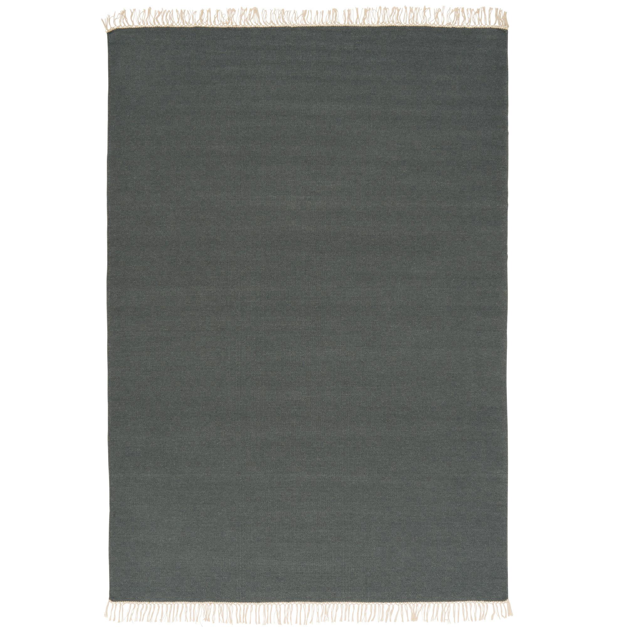 WOLLE NATUR TEPPICH KELIM MILA - Blaugrau, Textil (160/230cm) - Pergamon