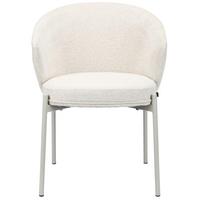 POLSTERSTUHL Atisly Hellbeige - Ecru/Beige, Textil/Metall (57.5/76.5/56cm) - Selsey