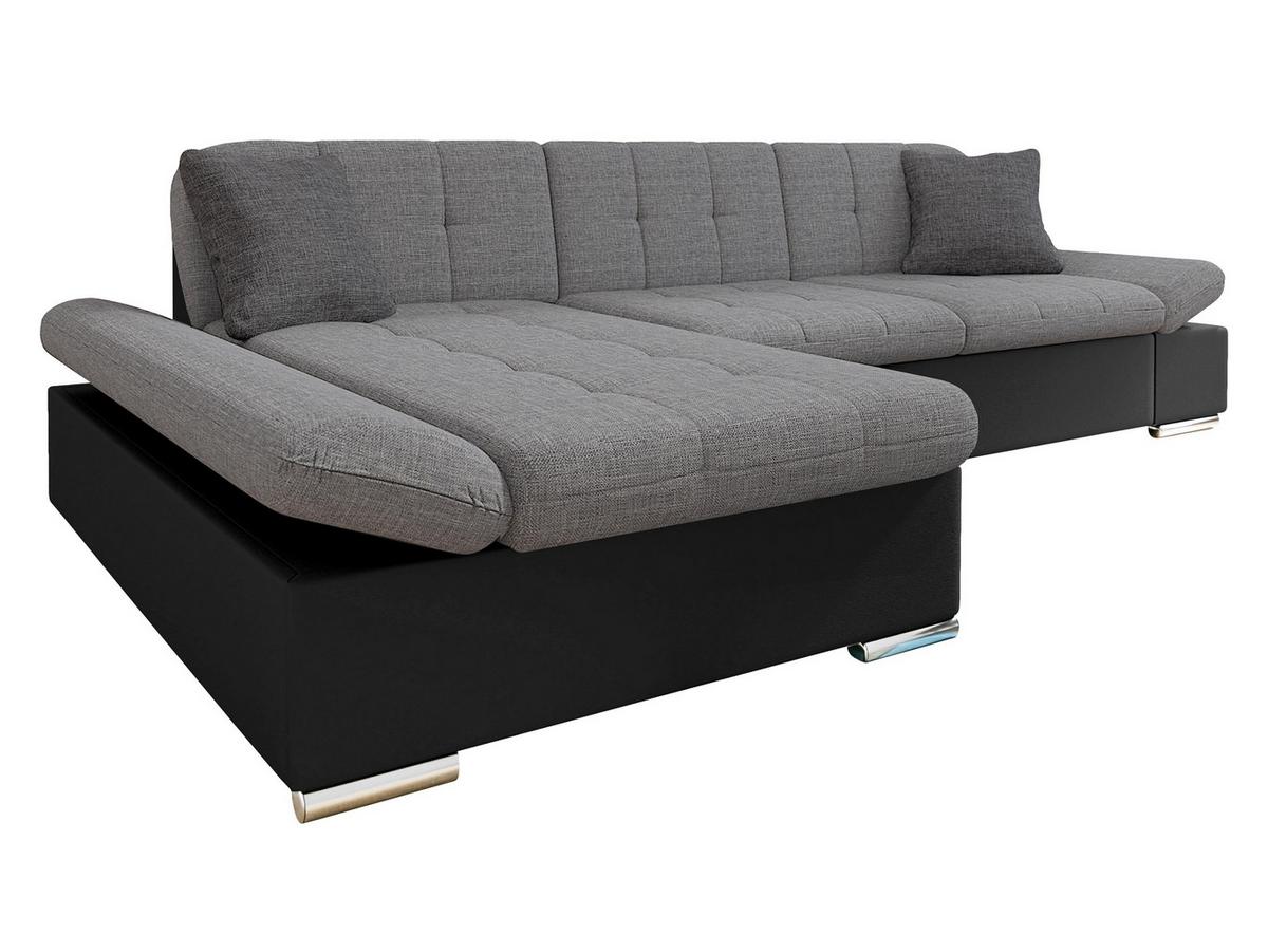 ECKSOFA Montana, Seite: Links - Schieferfarben, Holz/Textil (278/161cm) - MIRJAN24