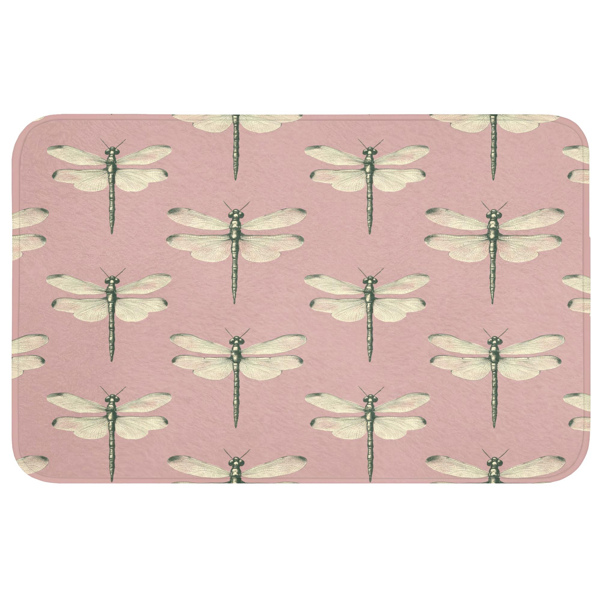 BADEMATTE Lillibells - Muster - Rosa Badvorleger 80x50 cm - Rosa, Textil (80/50cm) - OnlyWow