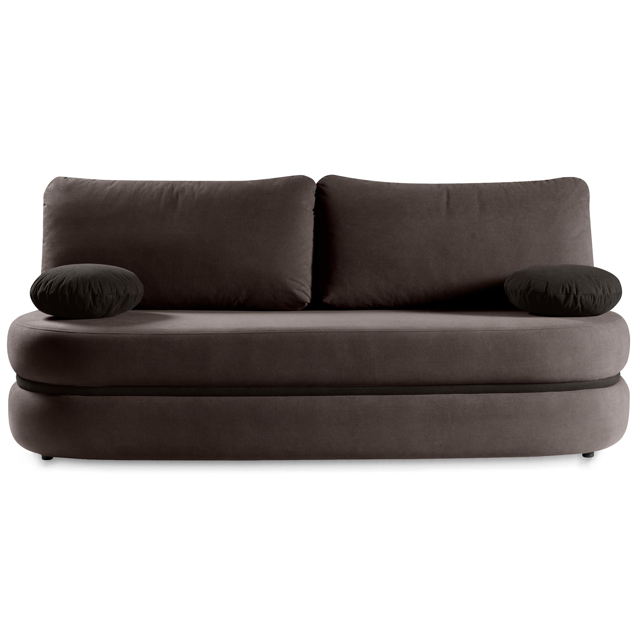 SCHLAFSOFA Valio 3-Sitzer mit Schlaffunktion, Braun - Braun, Textil (211/93/103cm) - Beautysofa