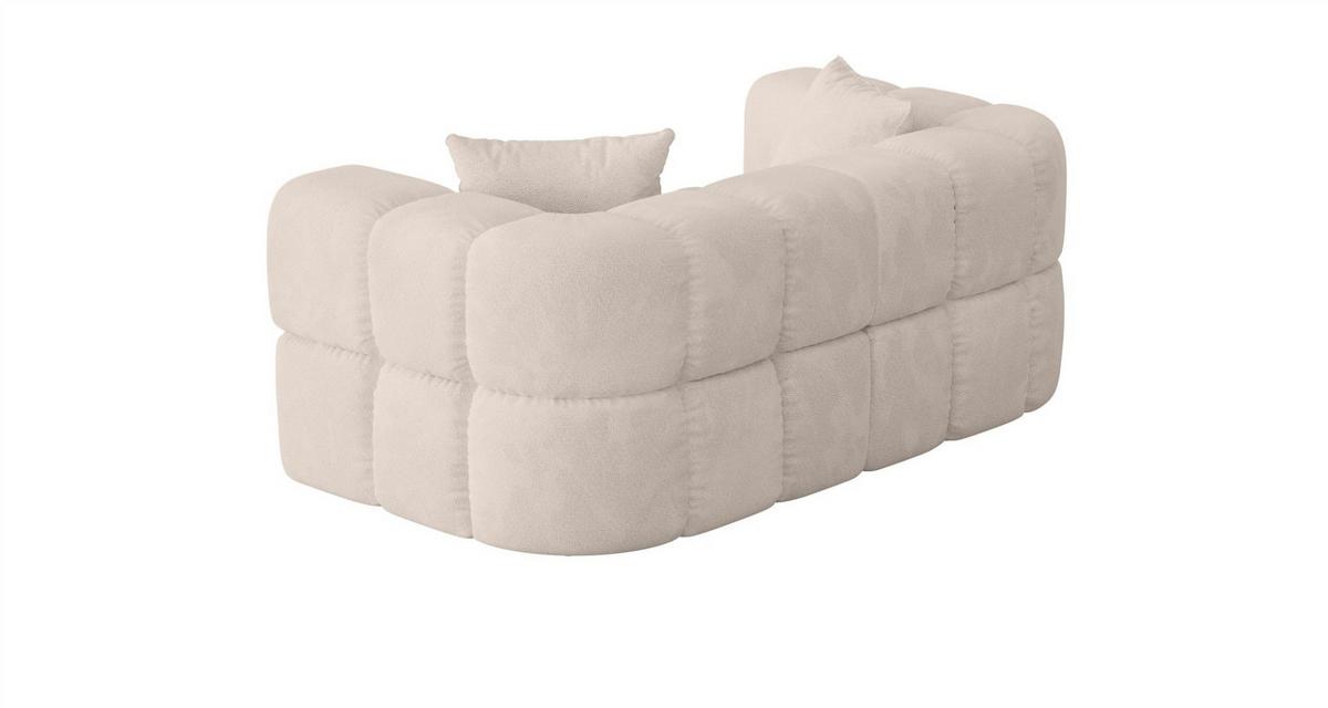 SOFA 2-sitzer Vega - Weiß, Holzwerkstoff/Textil (200/77/103cm) - Fun Möbel