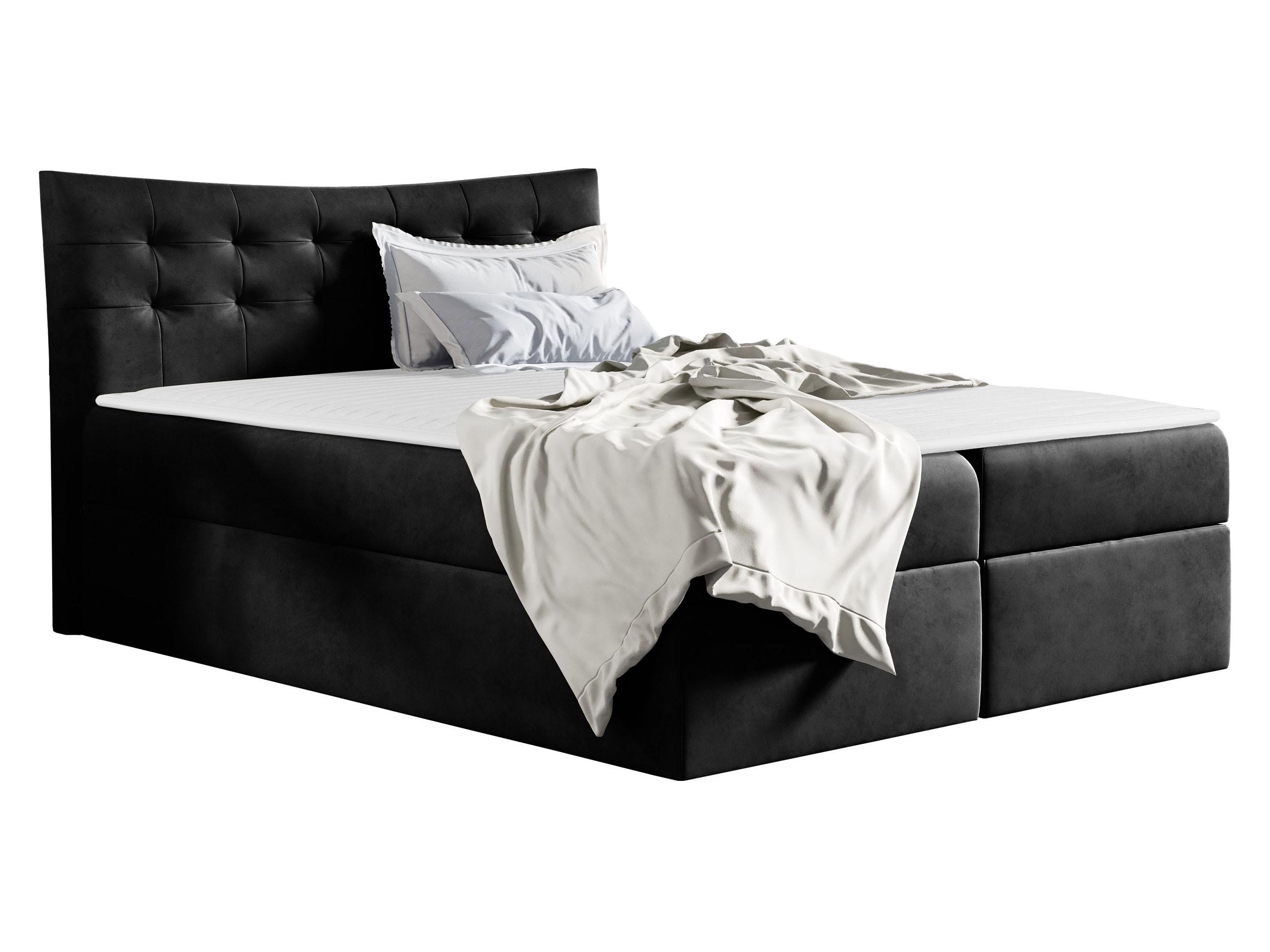 BOXBETT Havana - H3 - Schwarz, Holz (180/200cm) - MIRJAN24