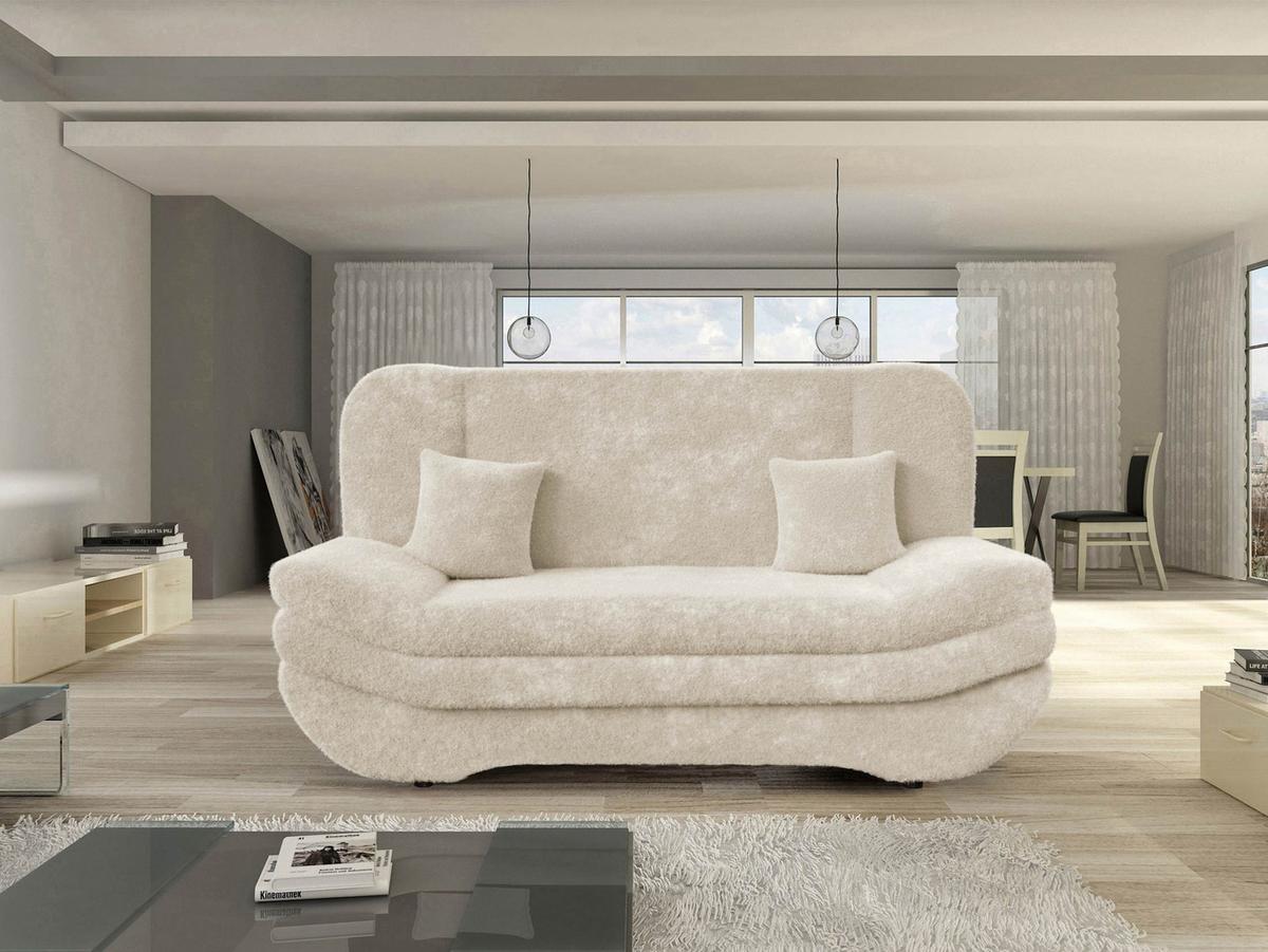 SCHLAFSOFA Weronika - Schwarz/Naturfarben, Holz/Kunststoff (200/95/90cm) - MIRJAN24