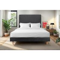 LATTENROST – Stoff – Im Bausatz - 135 x 190 cm - Beige/Schwarz, Karton/Holz (135/190cm) - Sommeil de Plomb