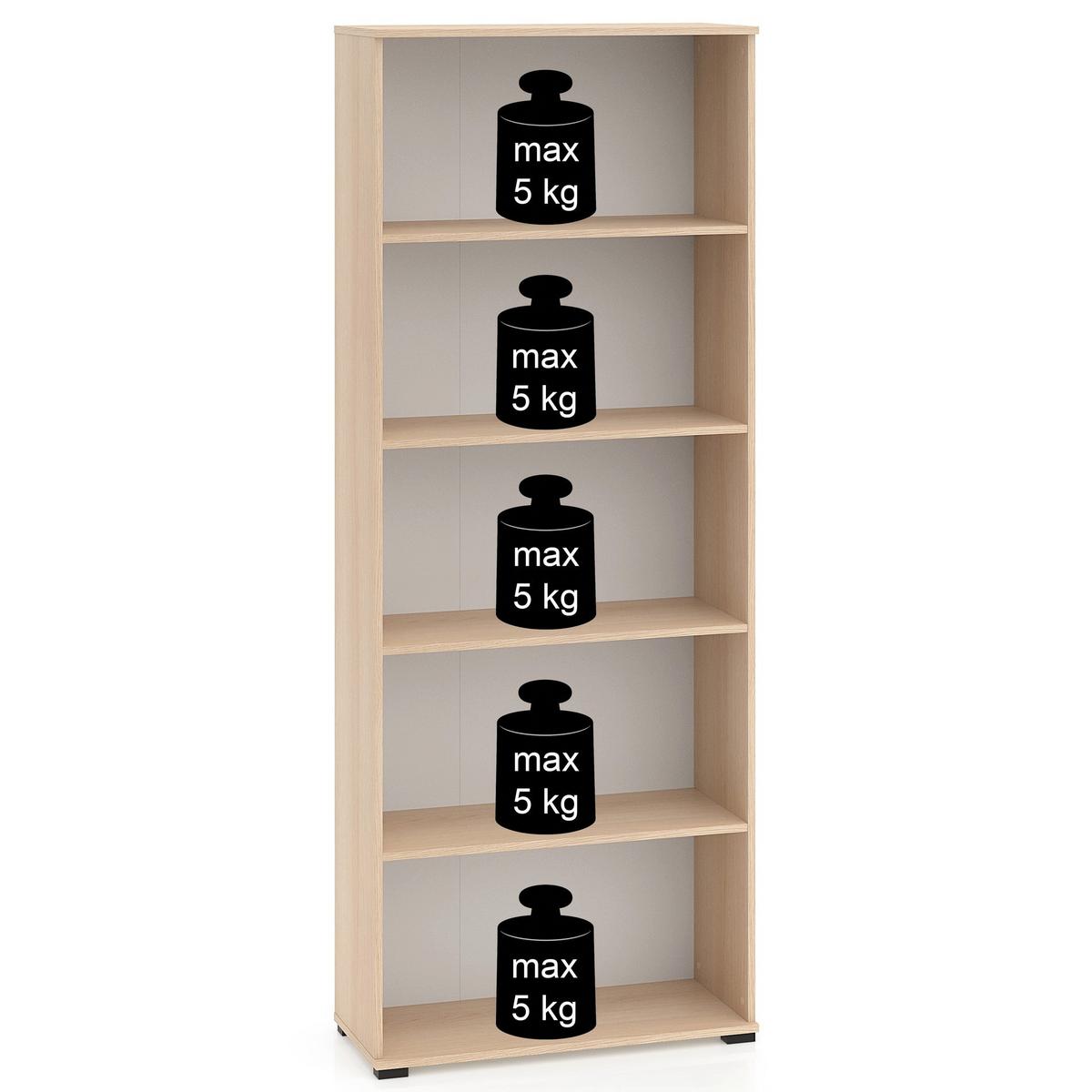 STANDREGAL Odelis 79 cm - Beige/Schwarz, Holzwerkstoff/Kunststoff (79/203/33.7cm) - Selsey