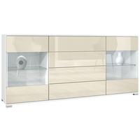 SIDEBOARD Bari Creme Hochglanz - Creme, Holzwerkstoff (166.5/75.5/35cm) - Vladon