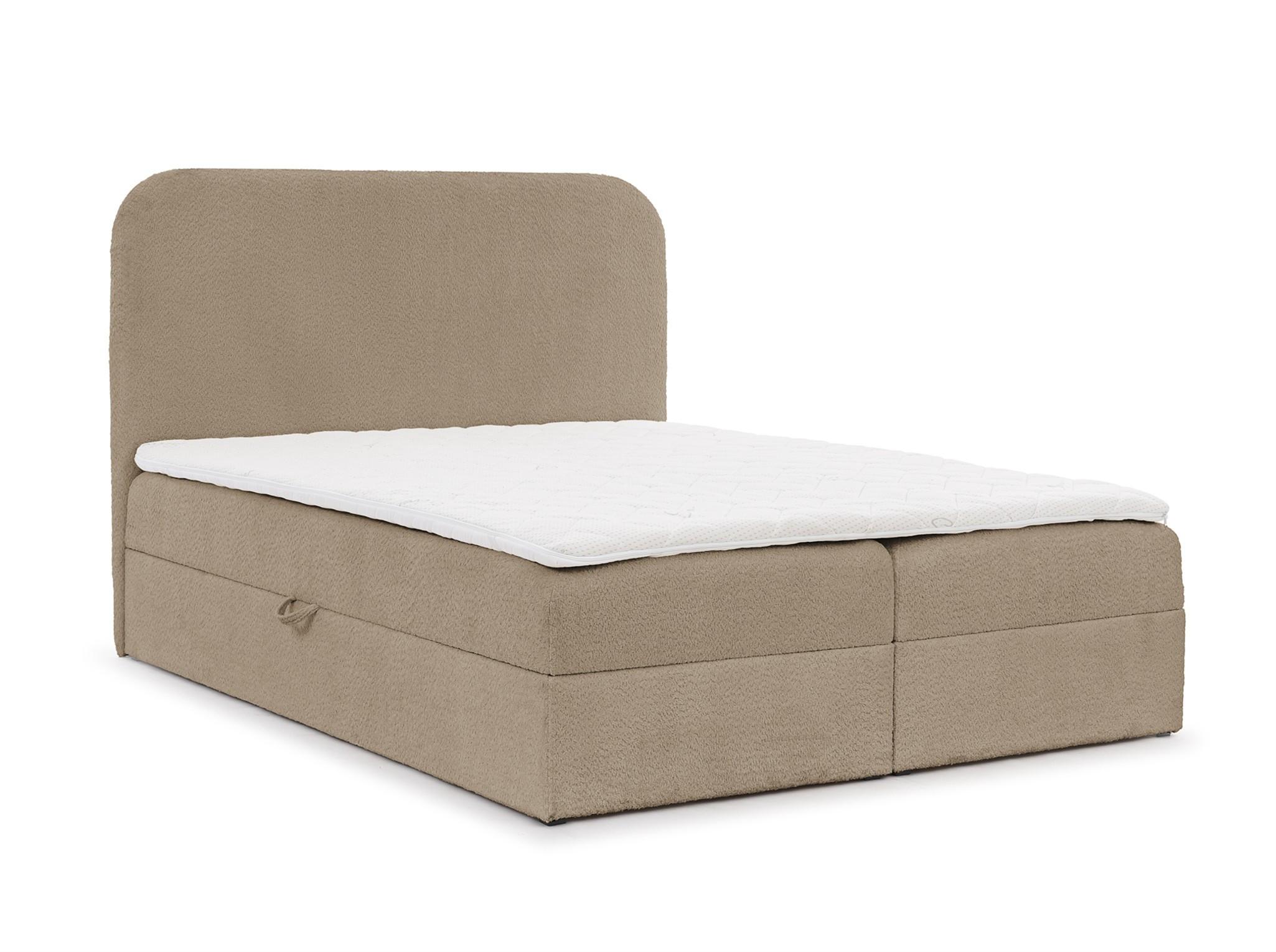 BOXBETT Bineta Premium überlänge - Beige, Holzwerkstoff/Textil (200/220cm) - Fun Möbel