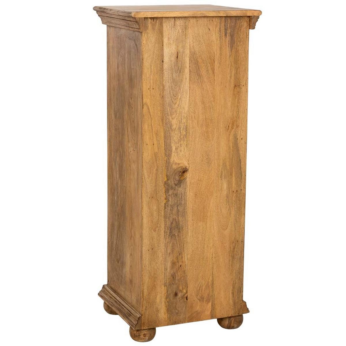 KOMMODE aus Holz, braun, 45x40x100cm - Braun, Holz (45/100/40cm) - Wanderlust