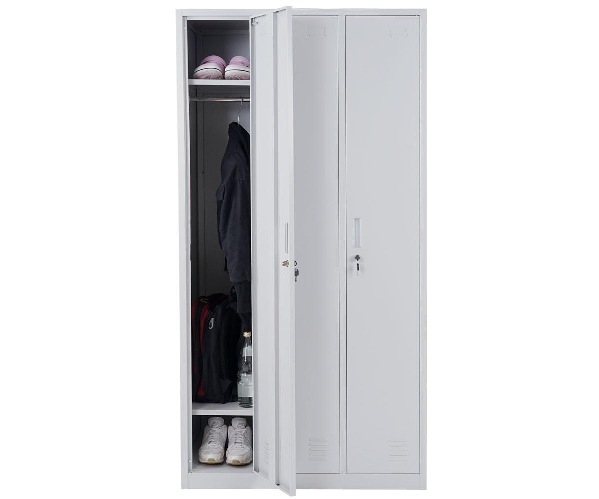 SCHLIESSFACH Grau - Grau, Metall (90/180/50cm) - MCW
