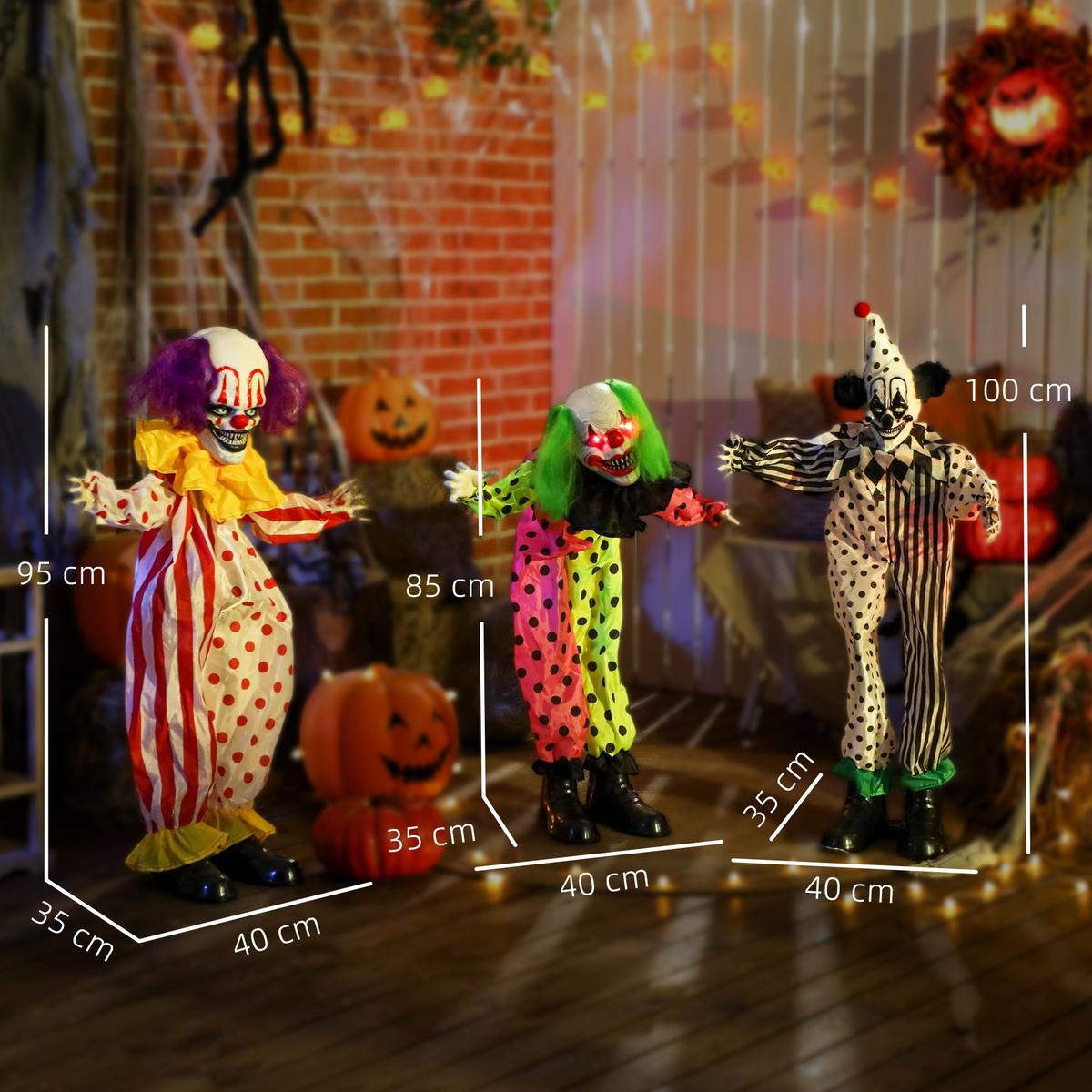 HALLOWEEN-DEKORATION Polyetser Mehrfarbig - Multicolor, Textil (33/180/40cm) - Outsunny