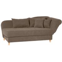 RECAMIERE mit Armteil rechts klappbar Katia Bezug Veloursstoff Buche natur / sahara - Sahara, Kunststoff (190/82/88cm) - 58aufmkessel