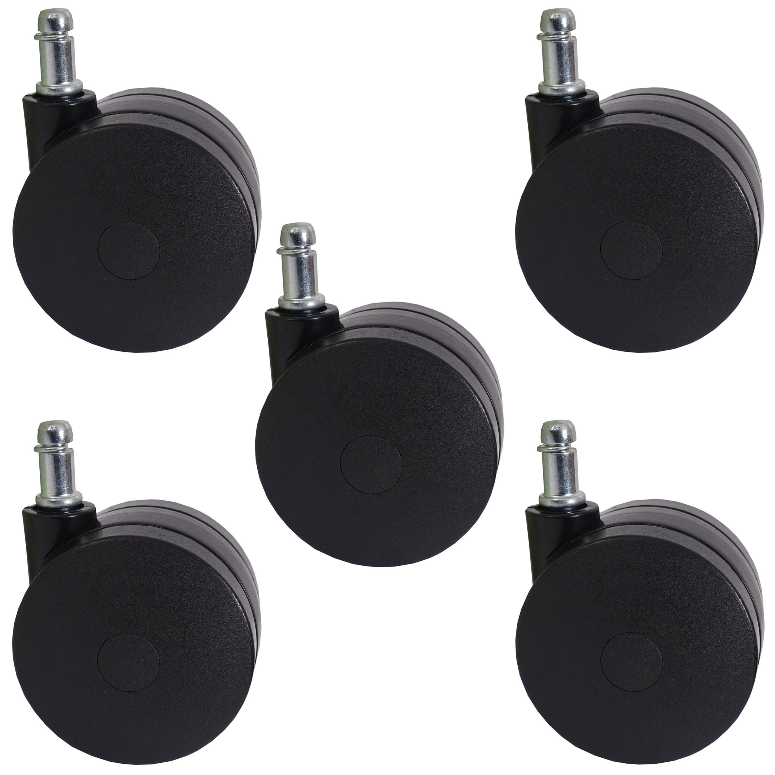 UNIVERSALROLLEN 5ER SET Schwarz, Schwarz - Schwarz, Kunststoff (5/10/7cm) - MCW