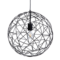 HÄNGELEUCHTE Lemme 40/40/131 cm - Schwarz, Metall (40/40/131cm) - Beliani