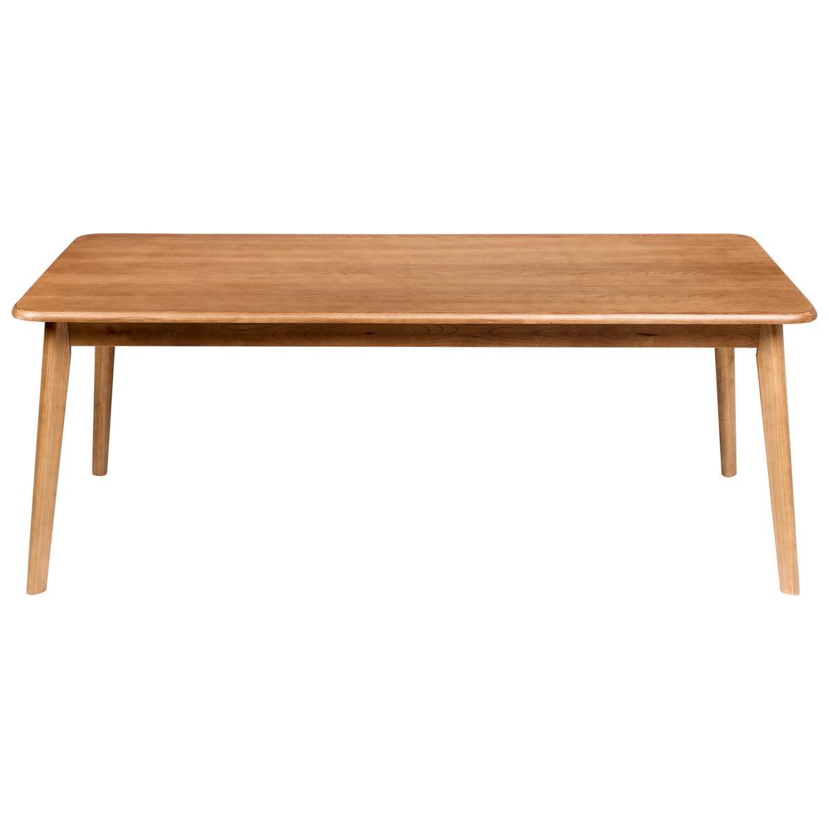 ESSTISCH Dunkle Eiche 200/90 cm Keho - Braun, Holzwerkstoff (200/90/77cm) - Beliani