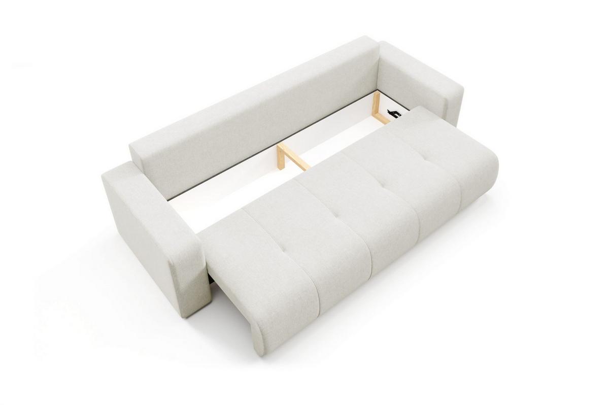SCHLAFSOFA Augusto - Creme, Holzwerkstoff/Textil (244/82/102cm) - Fun Möbel
