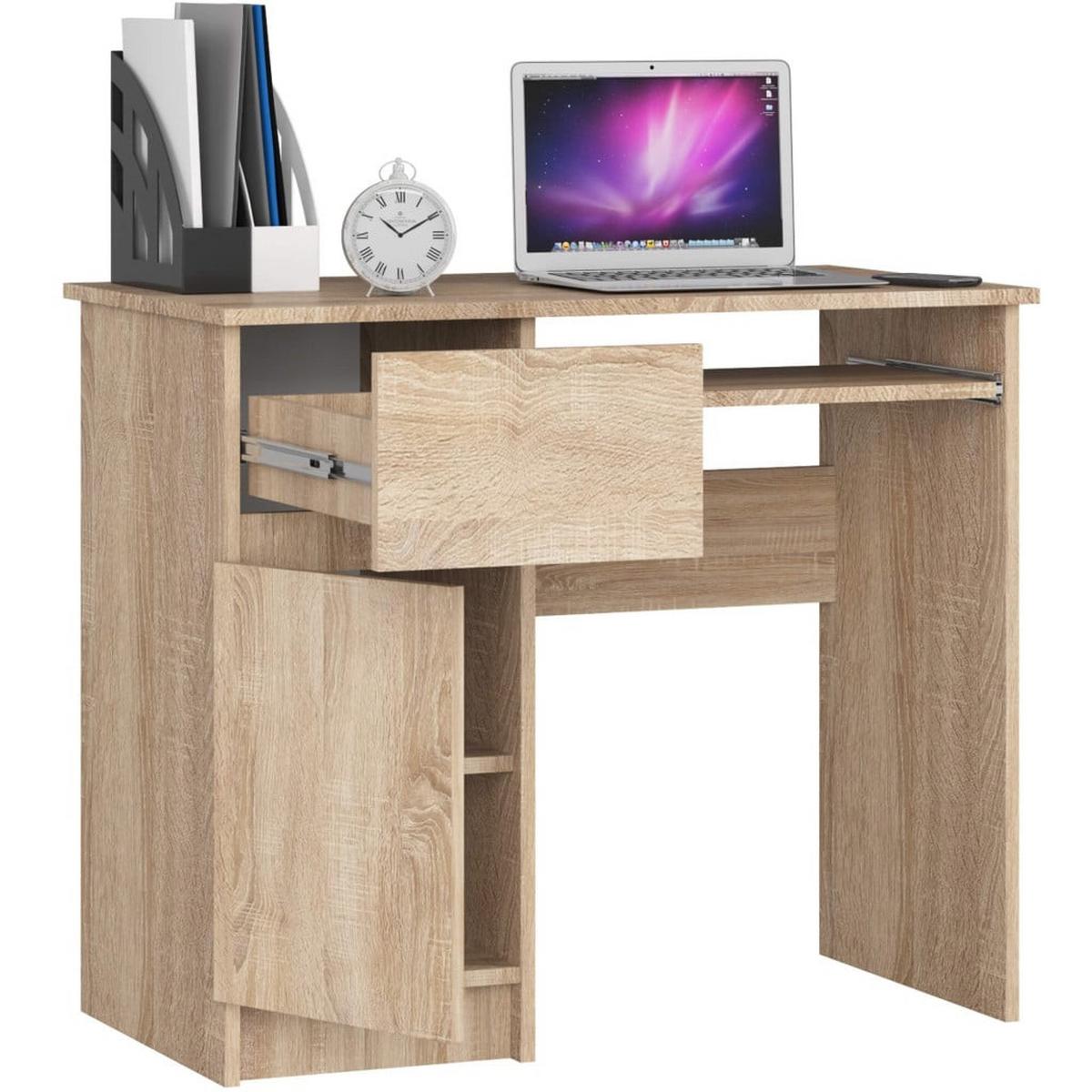 SCHREIBTISCH Eiche Sonoma 77/90/50 - Sonoma Eiche, Holzwerkstoff (68/51/77cm) - RAUMHIRSCH FURNITURE