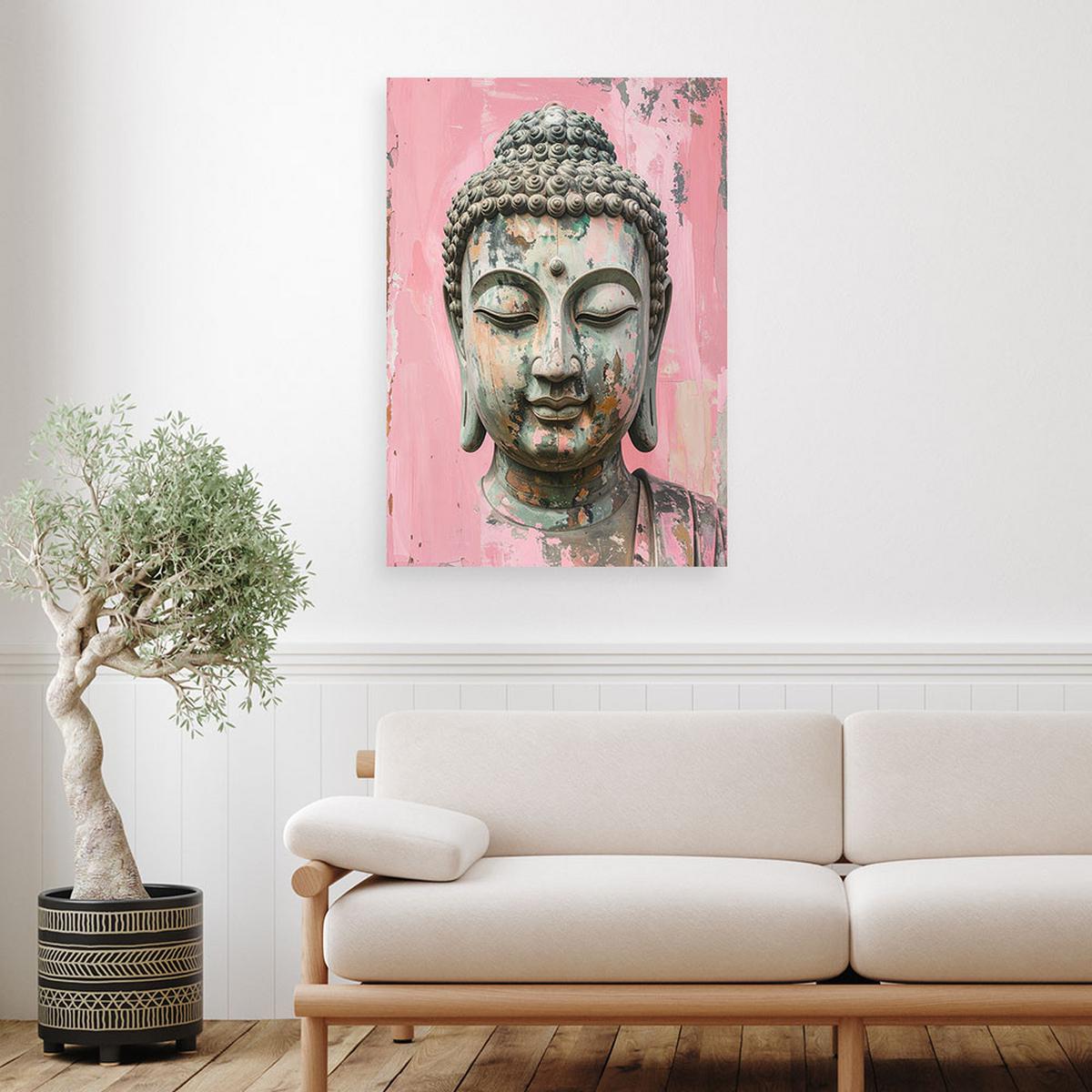 LEINWANDBILD Zen und Orientalisch 30x45cm - Rosa, Textil (30/45cm) - Feeby