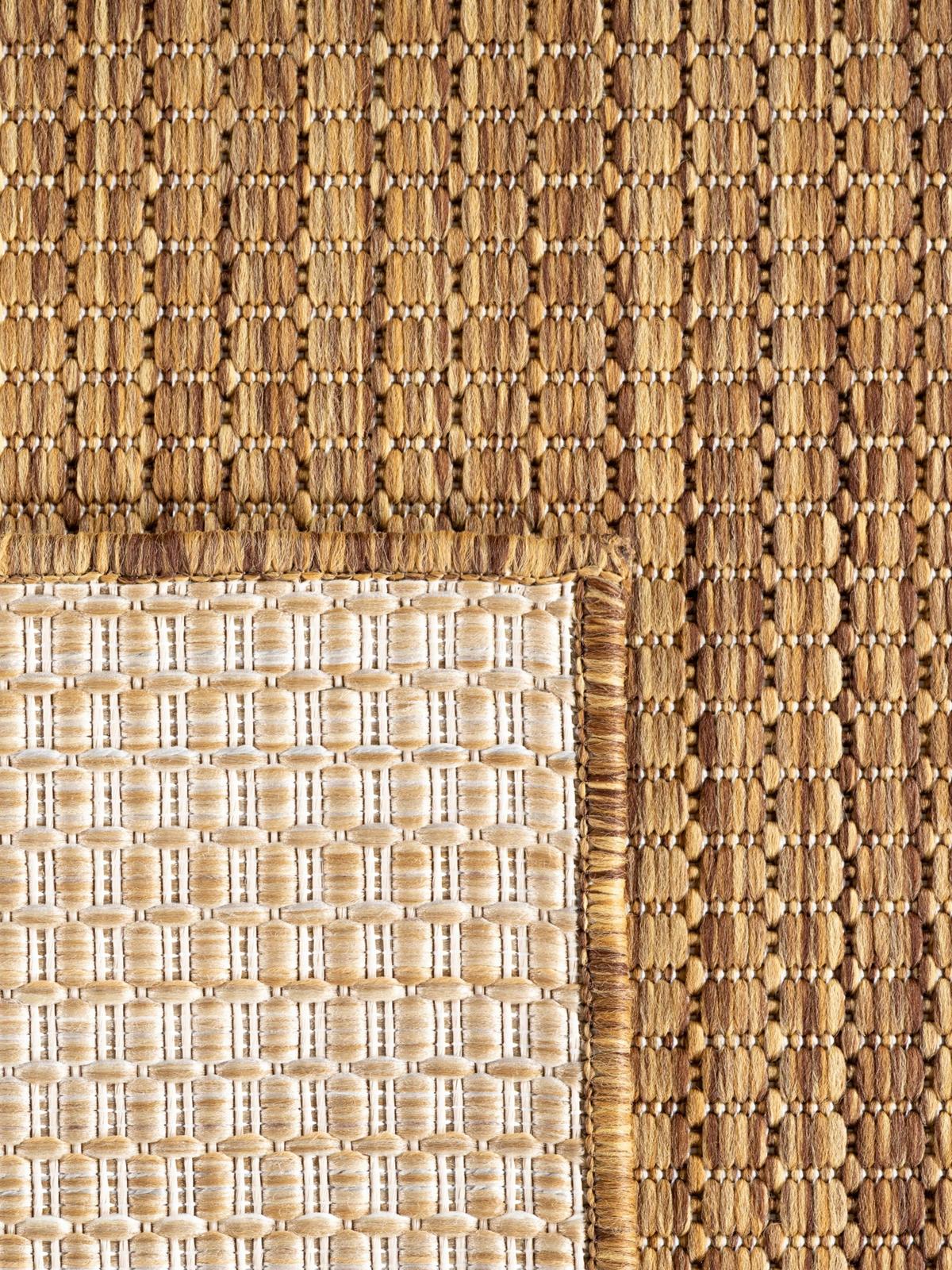 TEPPICH Flachgewebe, Outdoor, Fußbodenheizung-geeignet, VIGOLENO in Ockerbraun, 280 x 370 cm - Braun, Textil (280/370cm) - KADIMA DESIGN