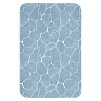 WC-VORLEGER Organisch - Muster - Blau WC Teppich 40x60 cm - Hellblau, Textil (40/1cm) - OnlyWow