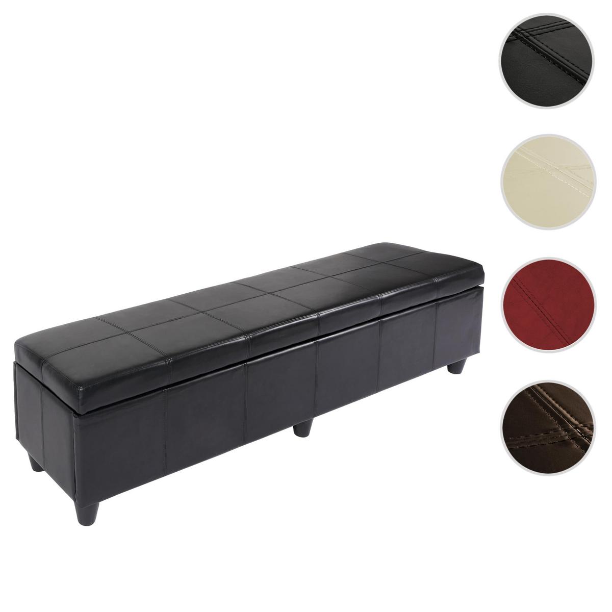AUFBEWAHRUNGS-TRUHE XXL Schwarz - Schwarz, Textil (180/45/45cm) - MCW