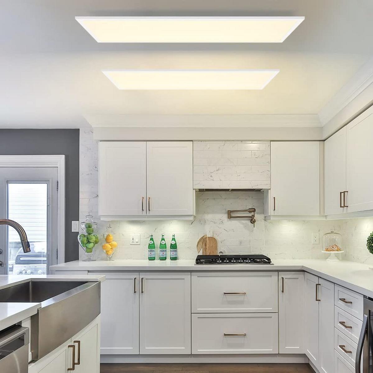 LED-DECKENLEUCHTE Thrall 100/25/1cm - Weiß, Metall (100/25/1cm) - ZMH