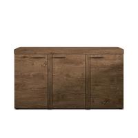 SIDEBOARD Spacoro 3D Eiche Lefkas 148,8/82/40,3 cm – Wohnzimmer Kommode Modern - Braun, Holzwerkstoff/Kunststoff (149/82/40cm) - AX Living