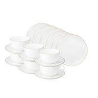 TEESERVICE Liberty Goldrand weiß-gold 280 ml 18-tlg. - Goldfarben/Weiß, Keramik (2/2/2cm) - Seltmann Weiden